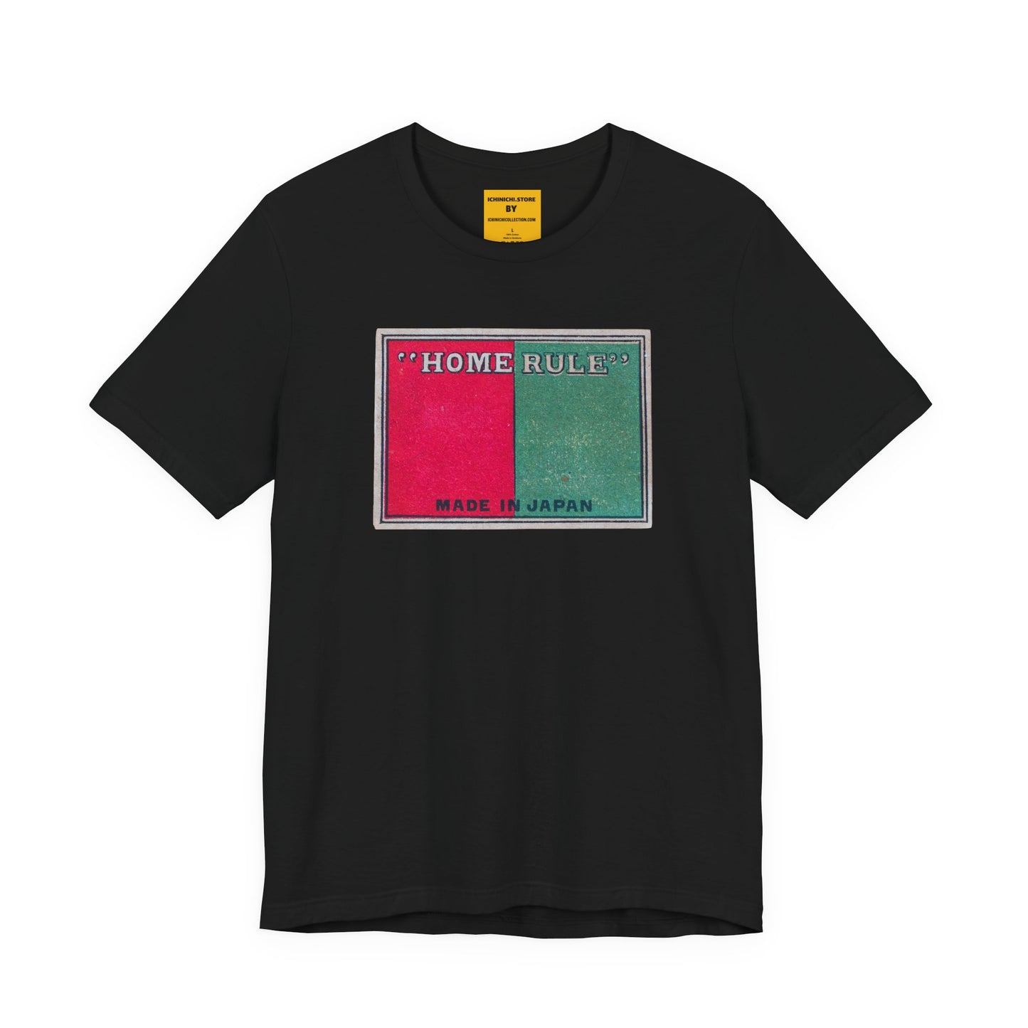 Home Rule Vintage Japanese Matchbox Label Unisex Tee