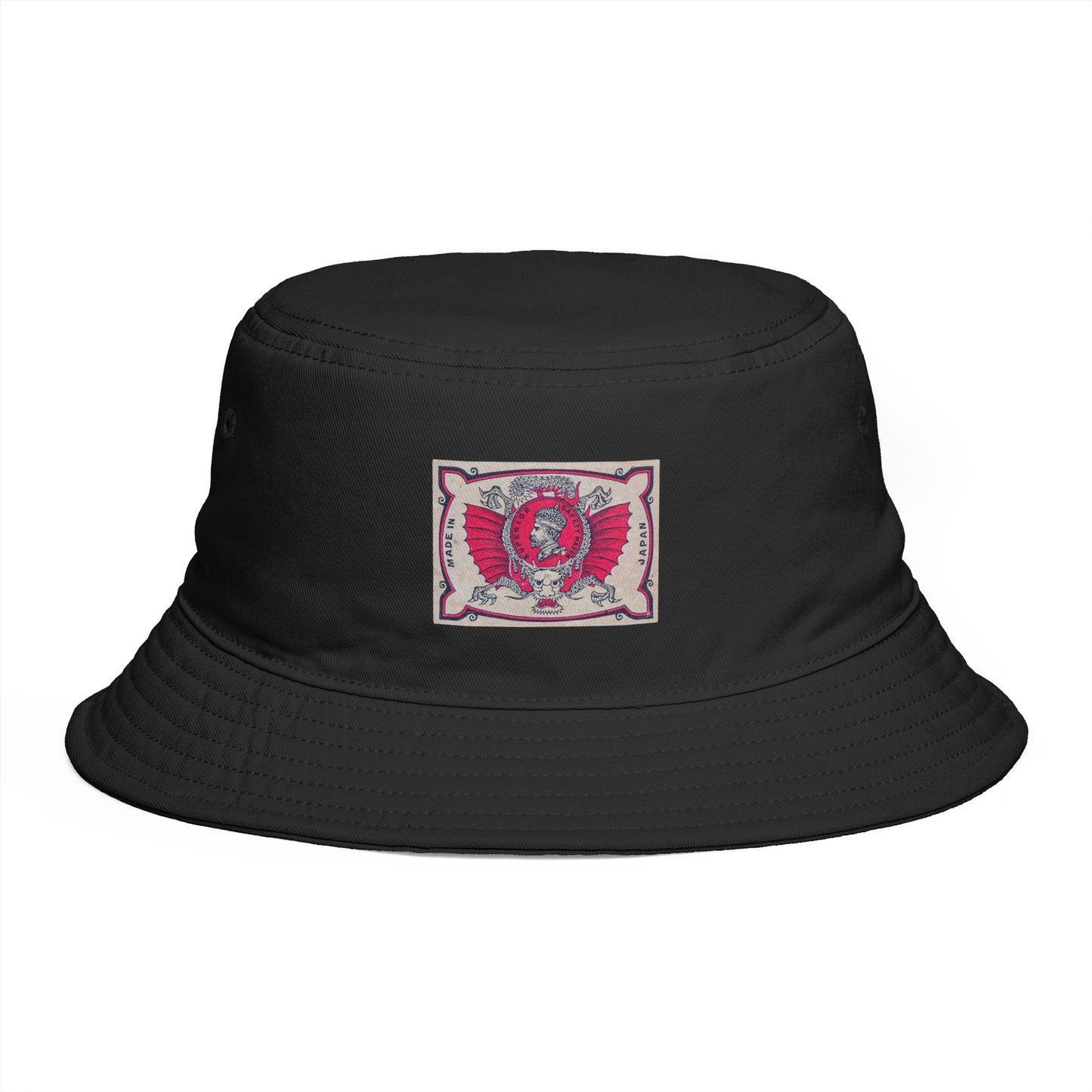 Superior Match Winged Officer Vintage Label Bucket Hat