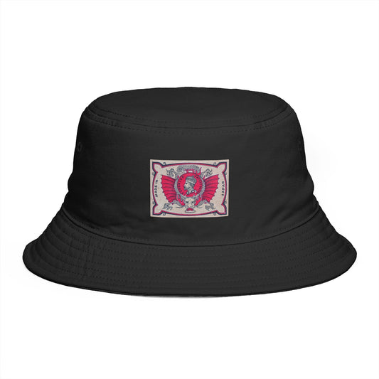 Superior Match Winged Officer Vintage Label Bucket Hat