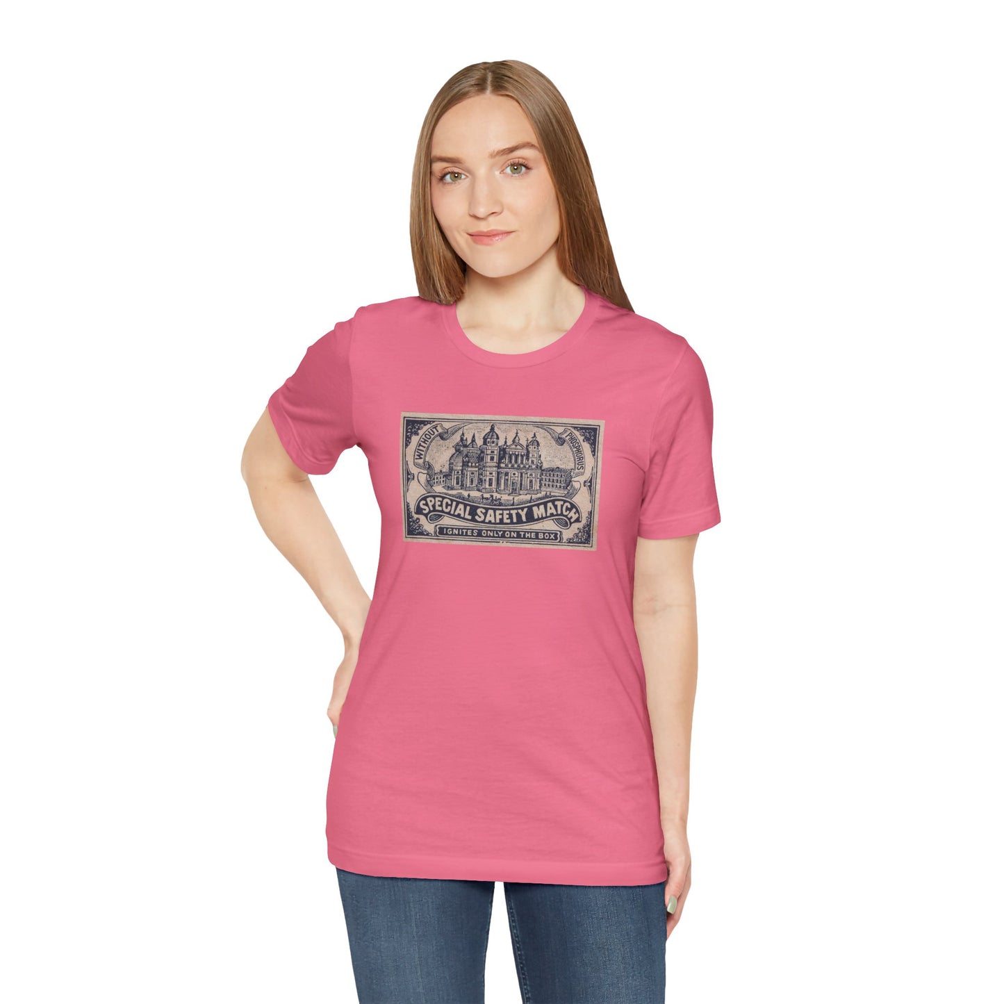 Special Safety Match Vintage Japanese Cathedral Label Unisex Tee