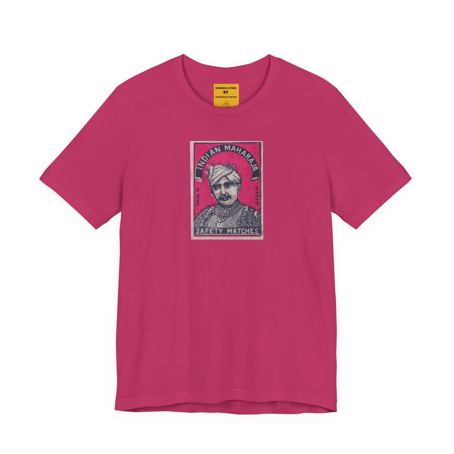 Maharaja in Pink Vintage Japanese Matchbox Label Unisex Tee