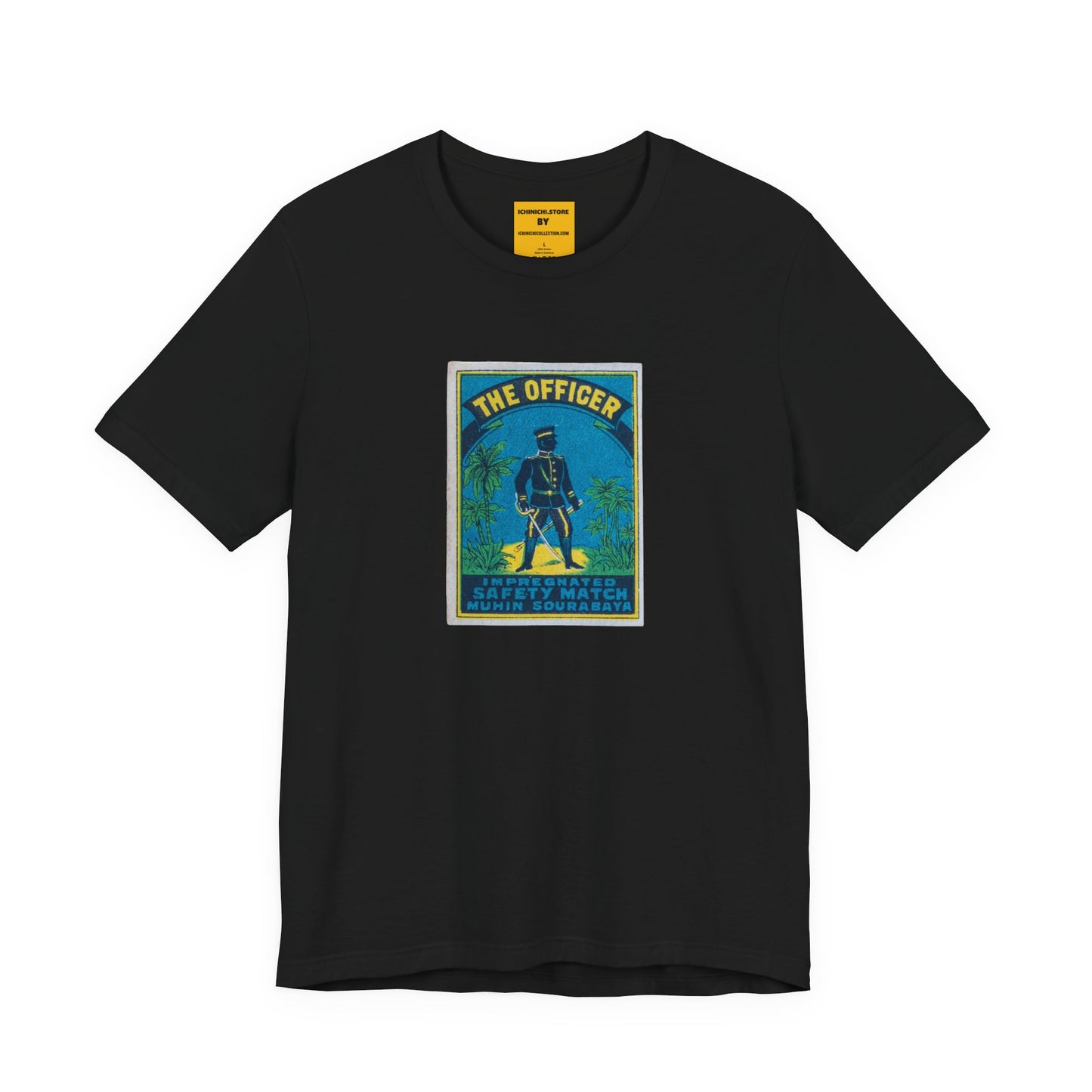 The Officer Sourabaya — Vintage Japanese Matchbox Label Unisex Tee