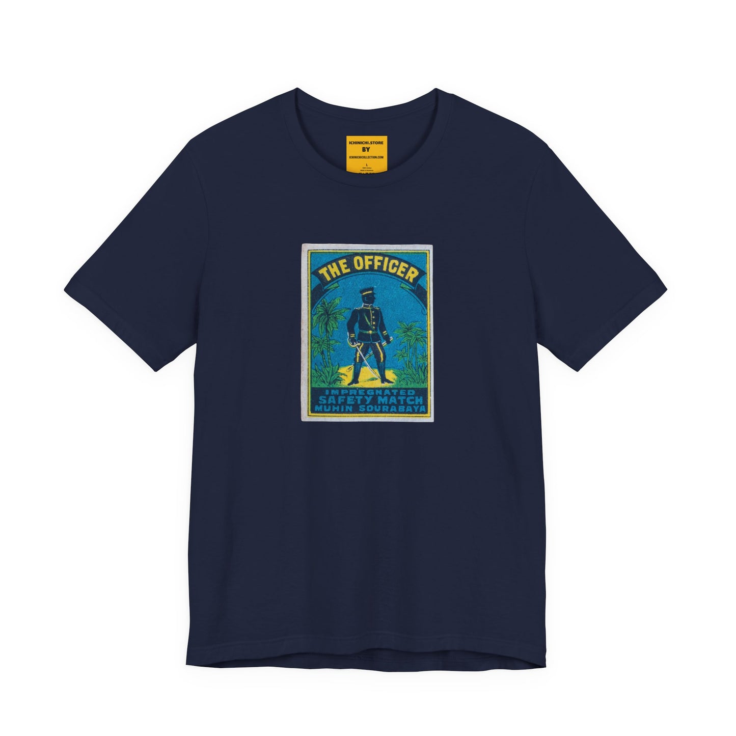 The Officer Sourabaya — Vintage Japanese Matchbox Label Unisex Tee