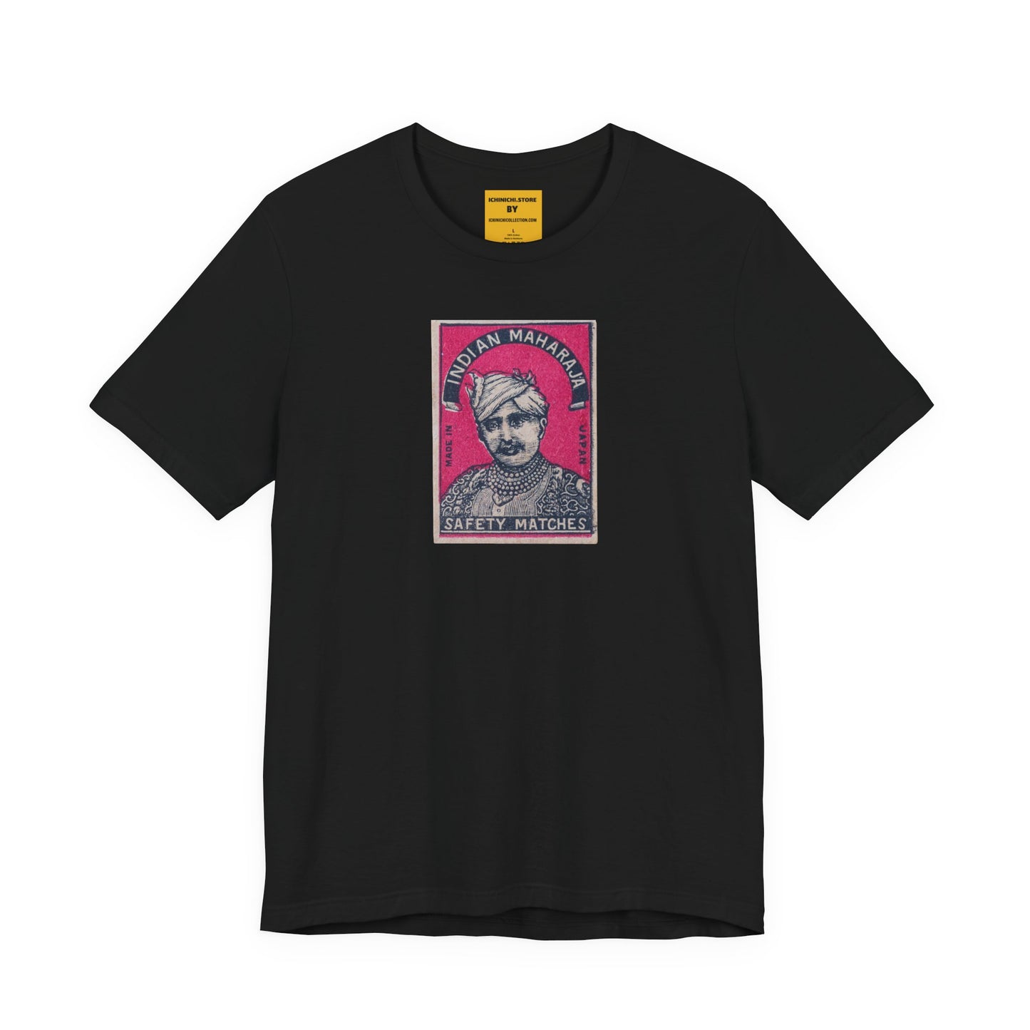 Maharaja in Pink Vintage Japanese Matchbox Label Unisex Tee