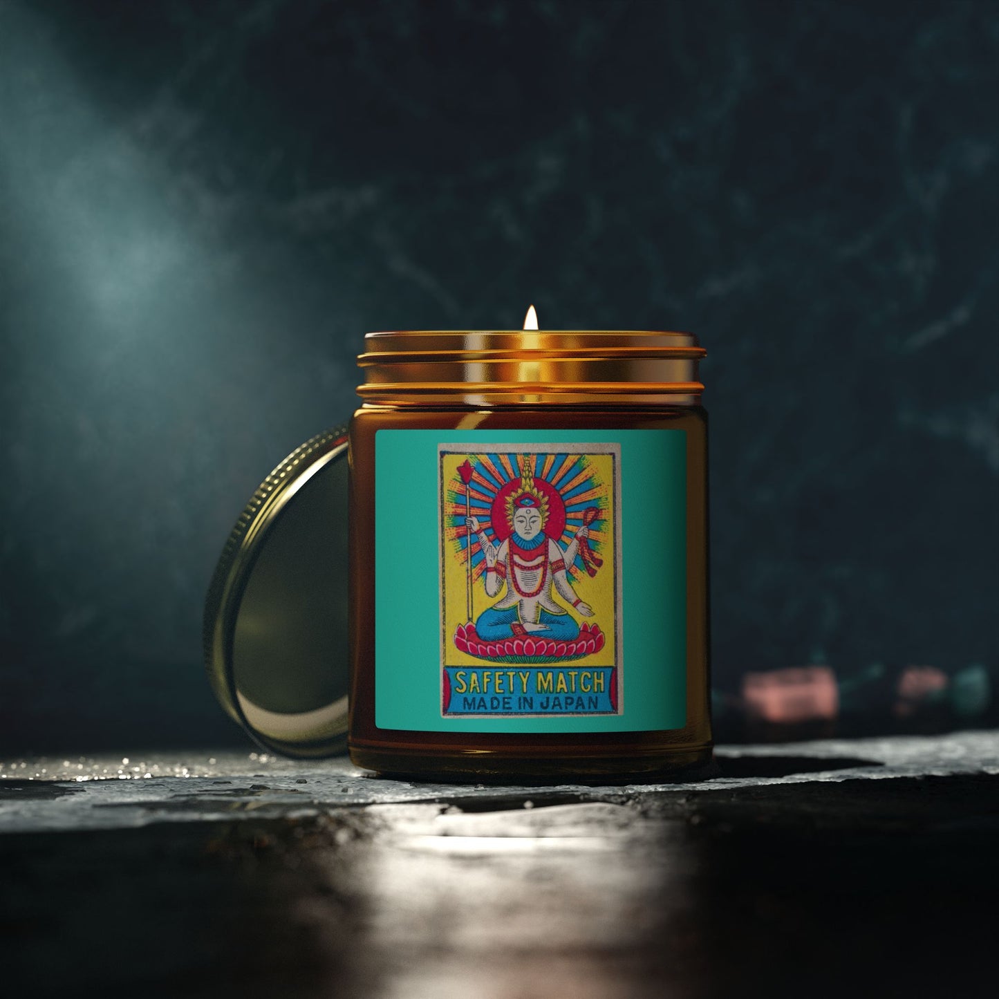 Hindu Deity Safety Match ,Vintage Japanese Matchbox Label Scented Candle | India Export Archive
