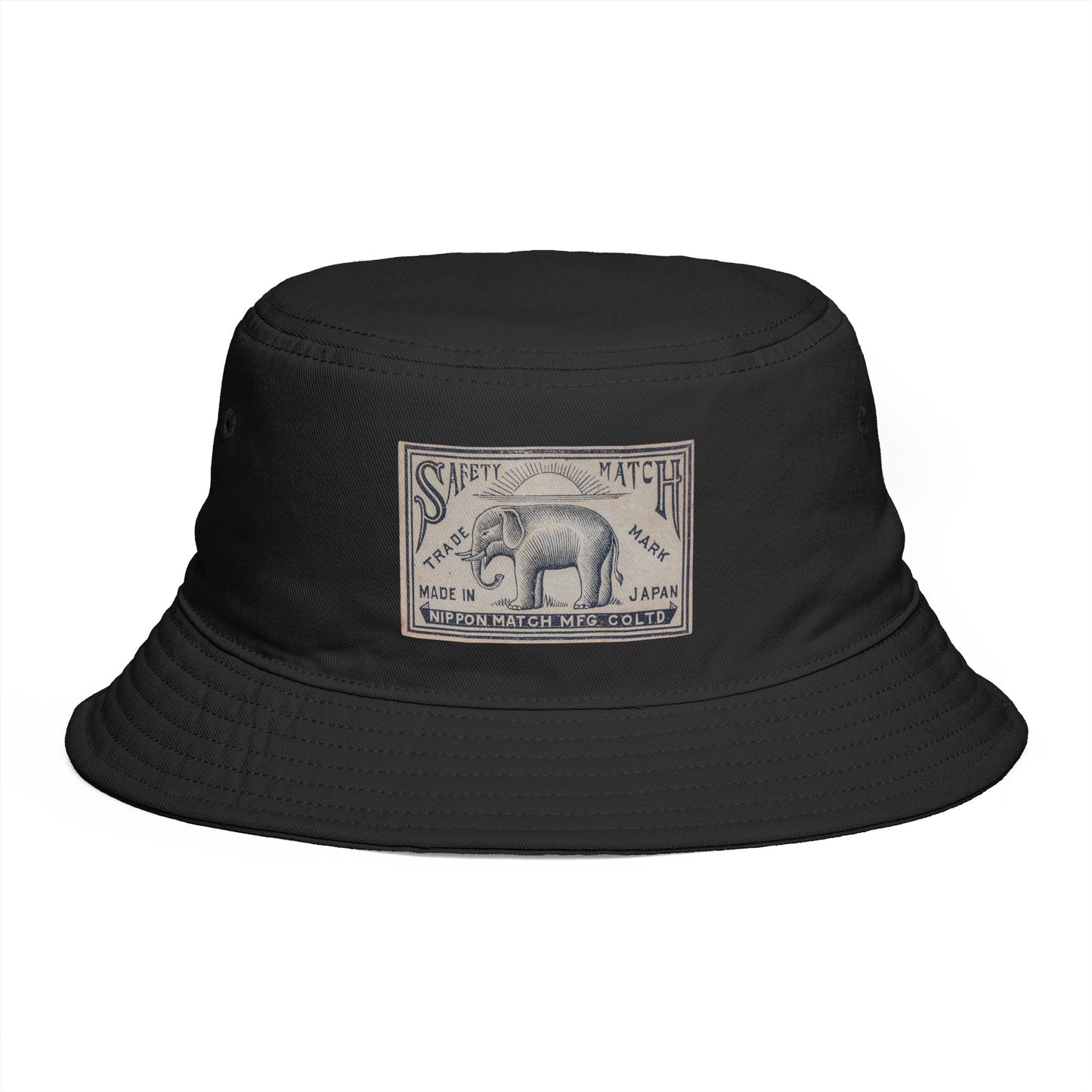 Nippon Match Vintage Elephant Label Bucket Hat