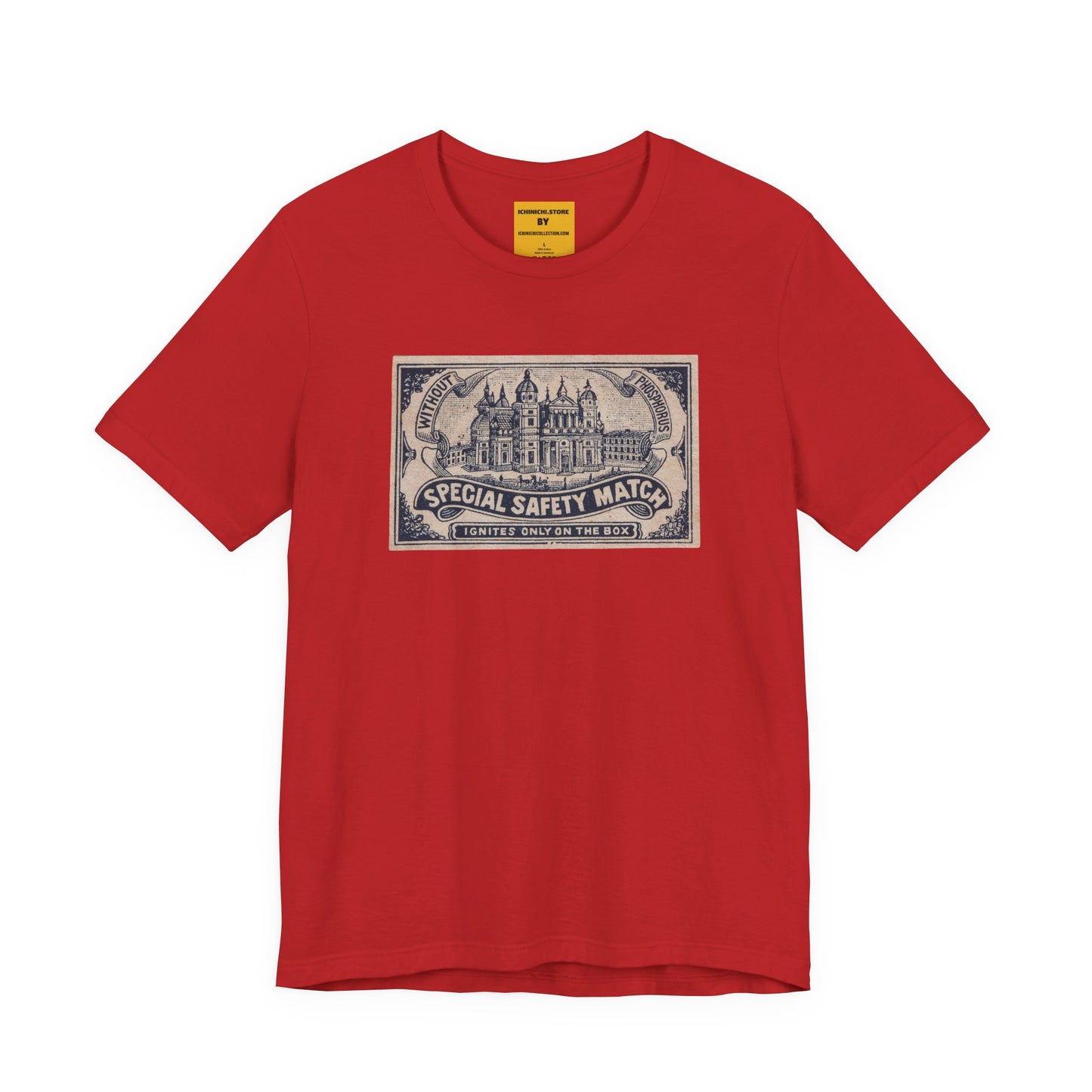 Special Safety Match Vintage Japanese Cathedral Label Unisex Tee