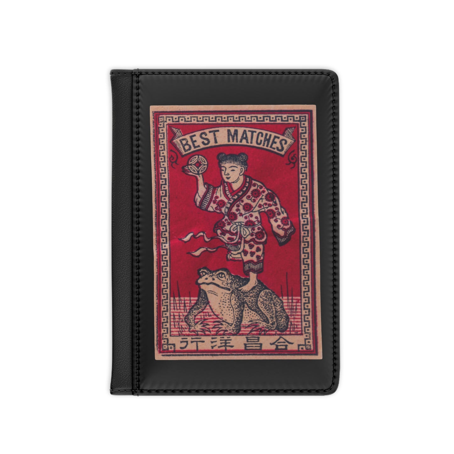 Best Matches Toad Conjurer , Vintage Japanese Matchbox Label Passport Cover | Meiji Era Archive