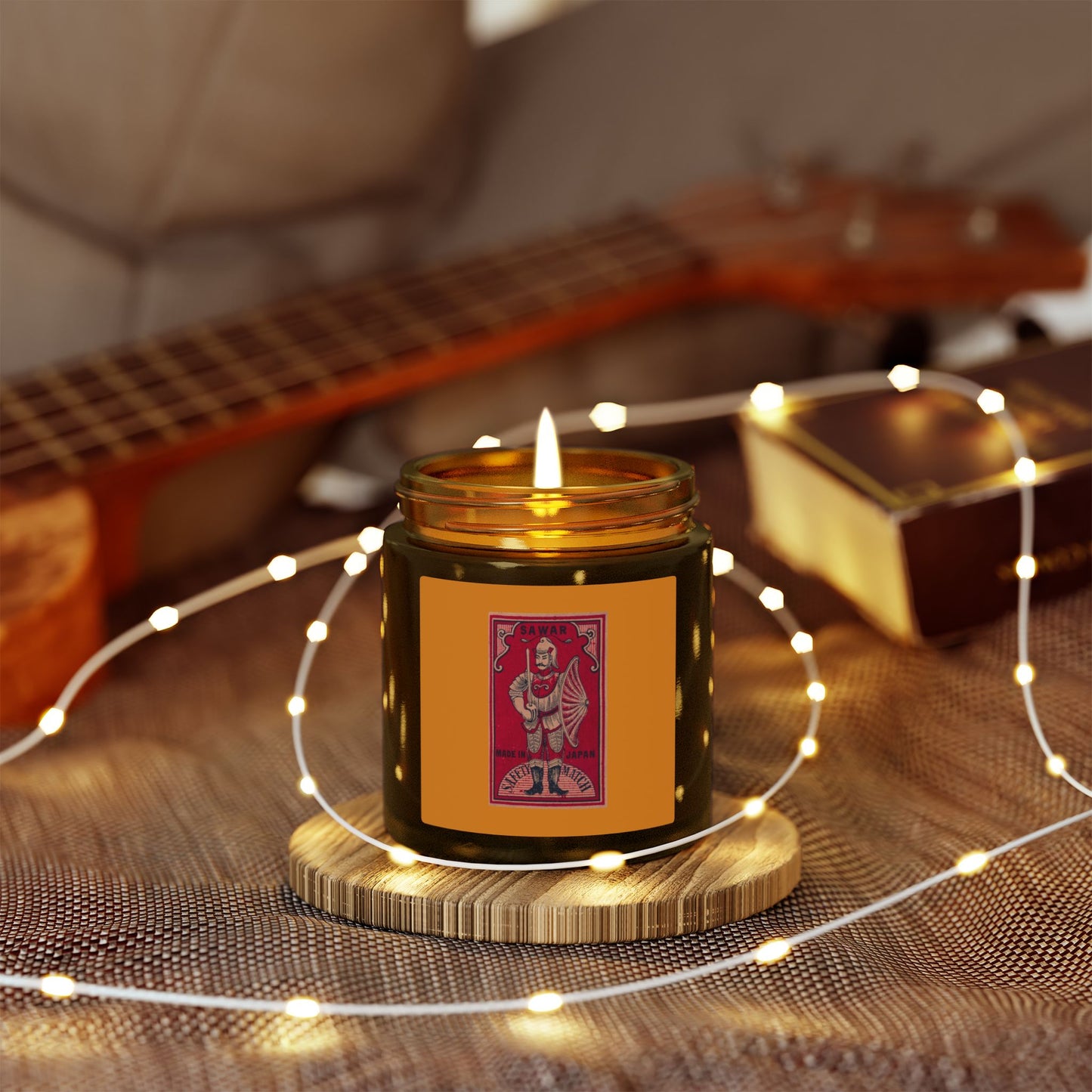 Sawar Safety Match , Vintage Japanese Matchbox Label Scented Candle | India Export Archive