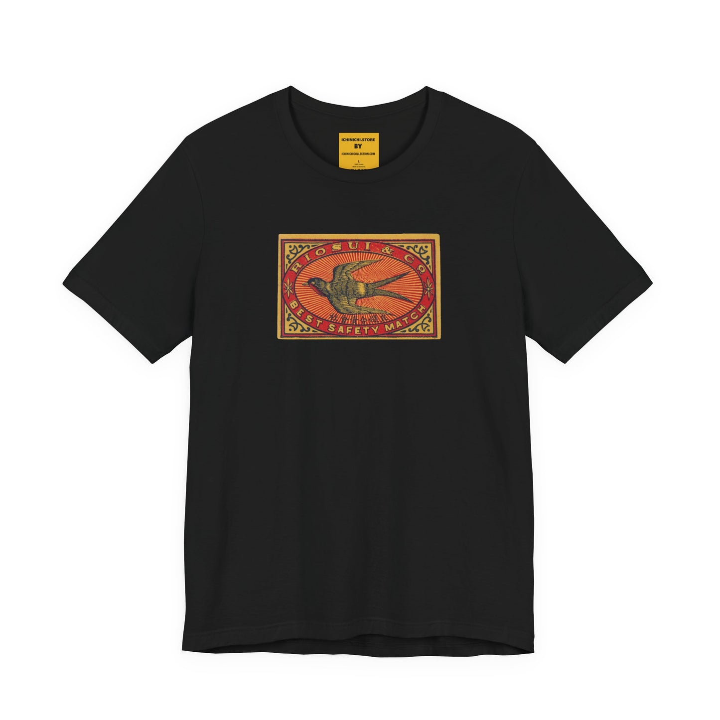 Rio Sui Swallow Vintage Japanese Matchbox Label Tee