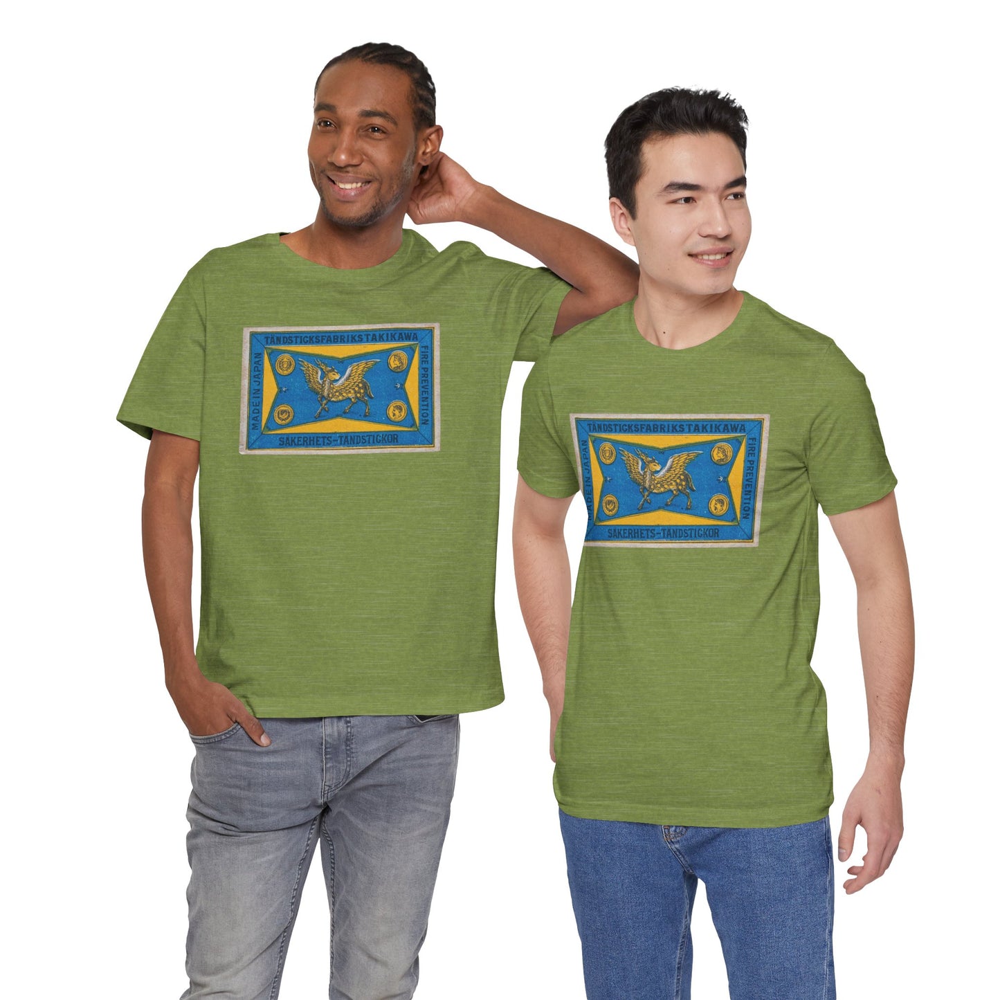 Takikawa Vintage Japanese Winged Stag Label Unisex Tee