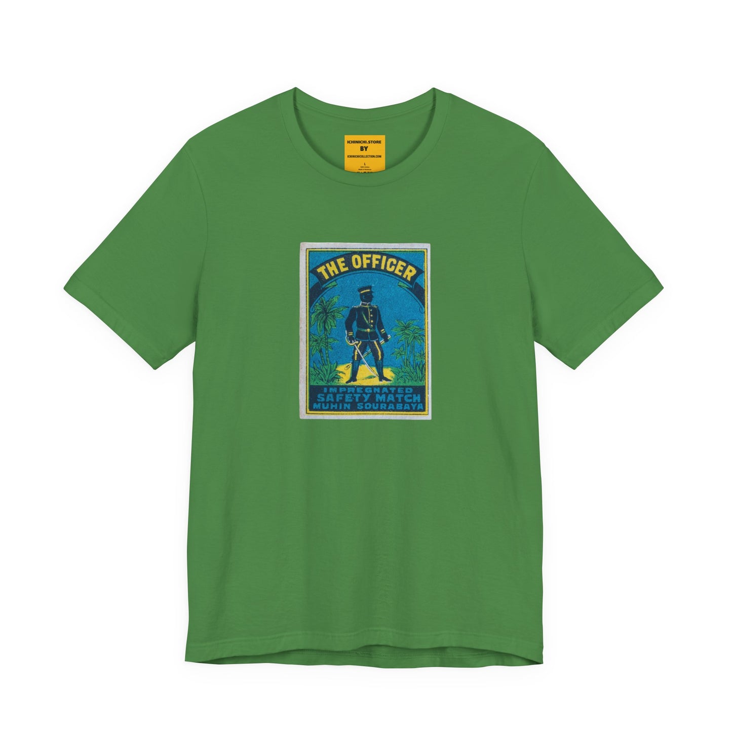 The Officer Sourabaya — Vintage Japanese Matchbox Label Unisex Tee