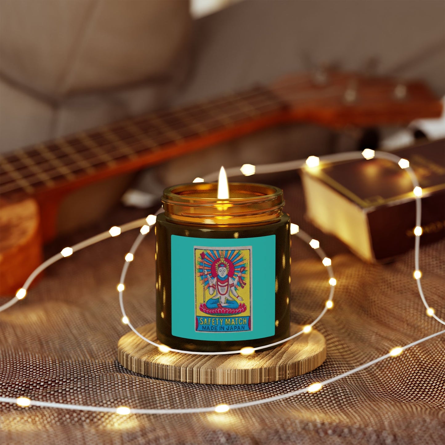 Hindu Deity Safety Match ,Vintage Japanese Matchbox Label Scented Candle | India Export Archive