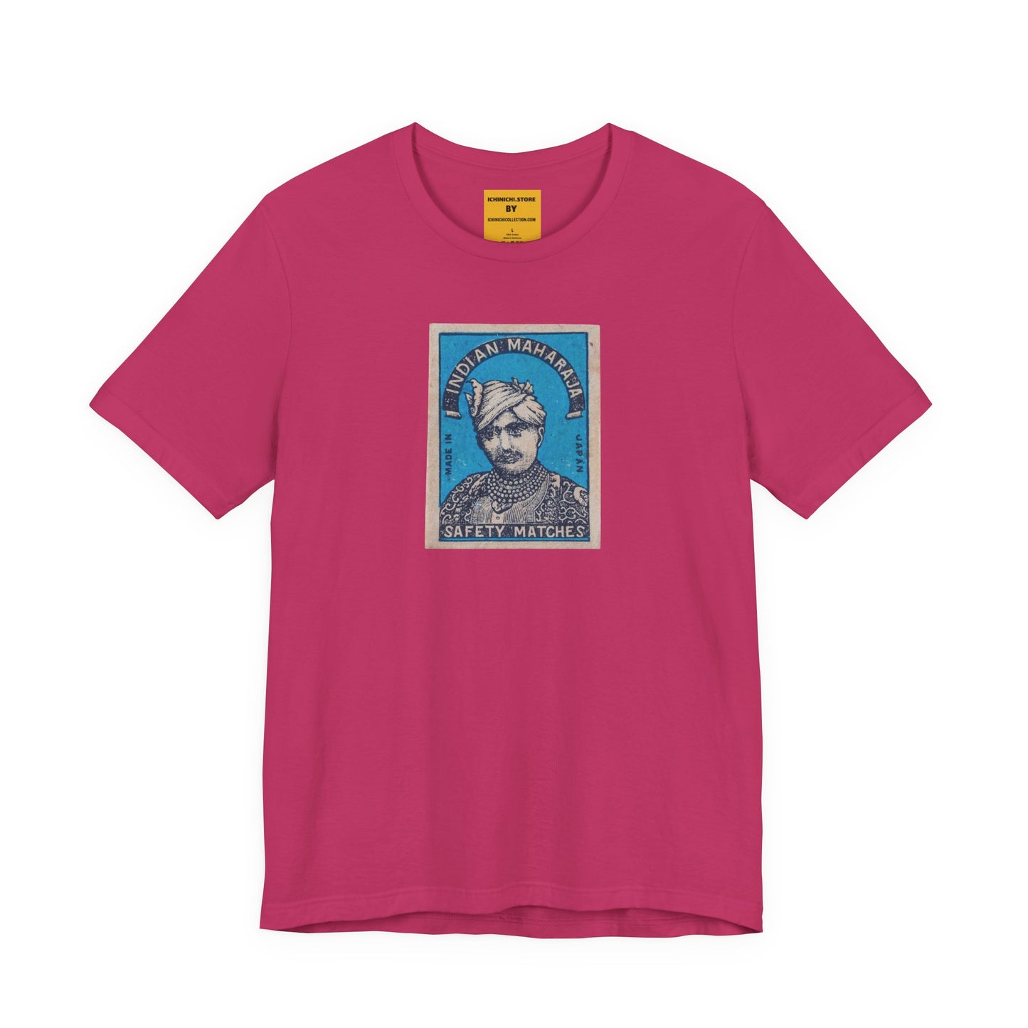 Maharaja in Blue Vintage Japanese Matchbox Label Unisex Tee