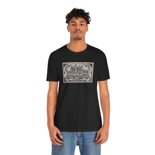 Special Safety Match Vintage Japanese Cathedral Label Unisex Tee