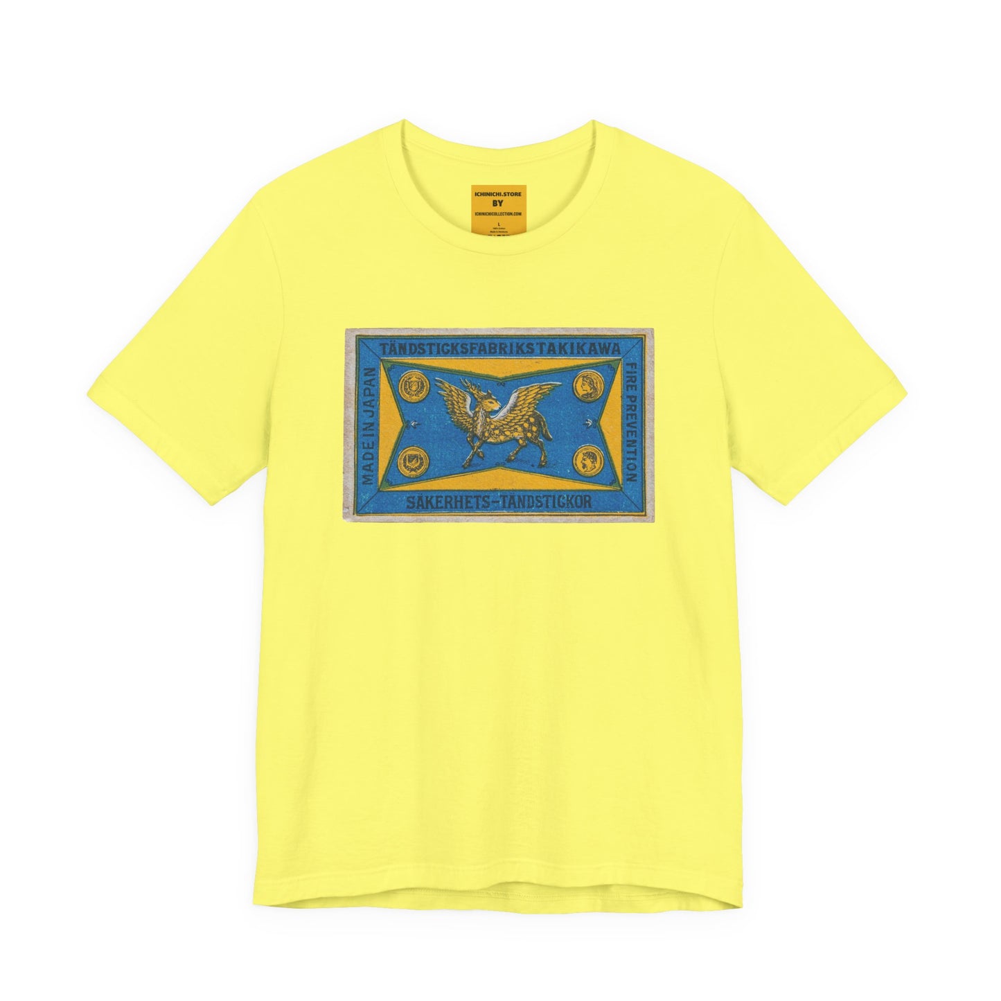Takikawa Vintage Japanese Winged Stag Label Unisex Tee