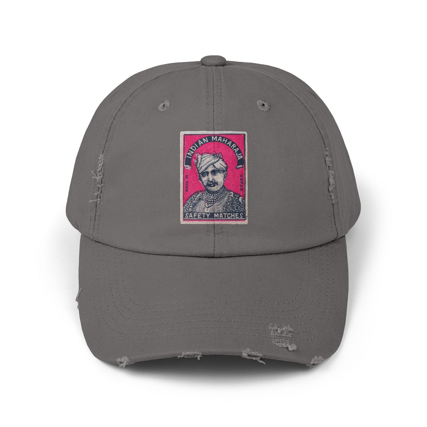 Maharaja in Pink Vintage Matchbox Label Distressed Cap