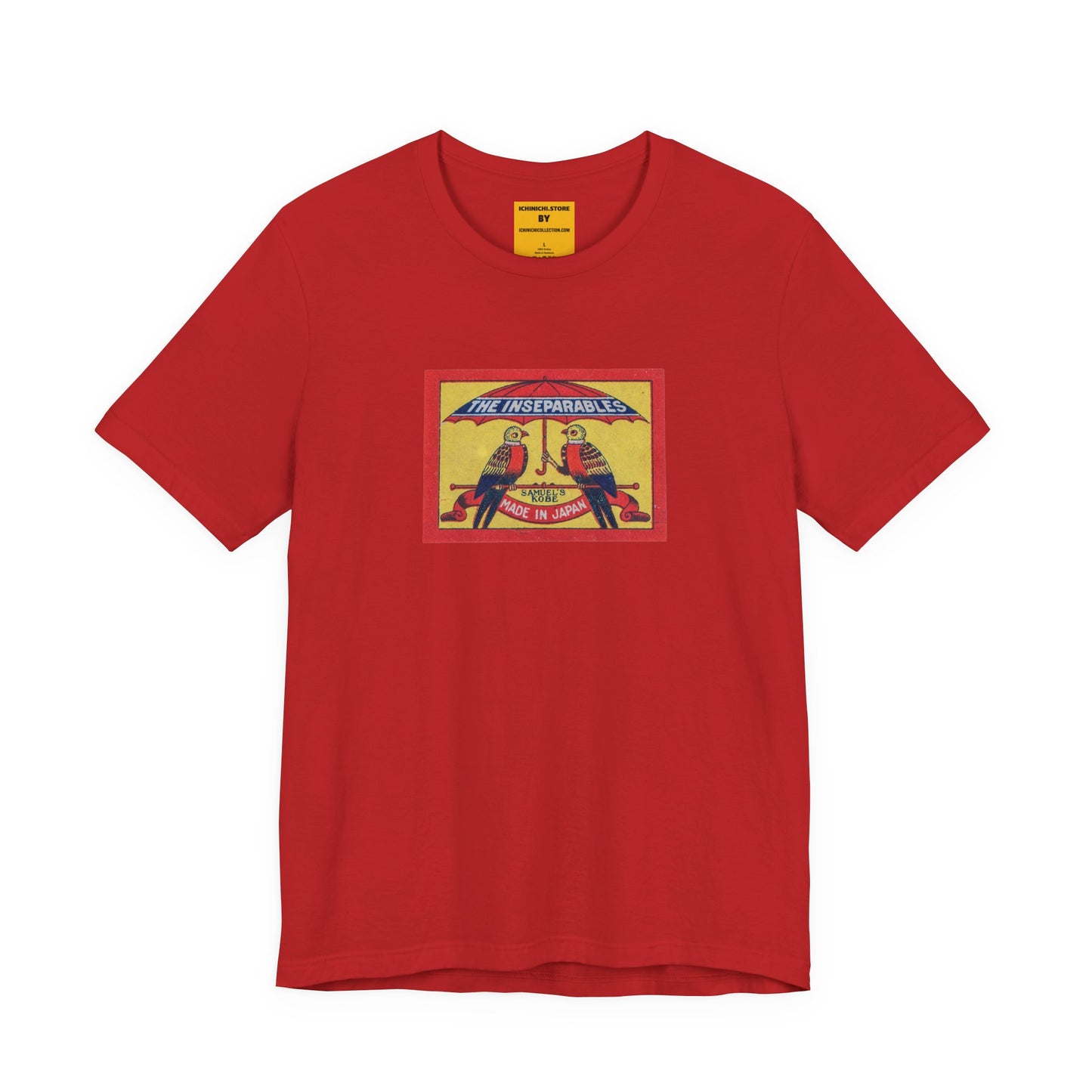 The Inseparables , Vintage Japanese Matchbox Label Unisex Tee | Samuel's Kobe Archive