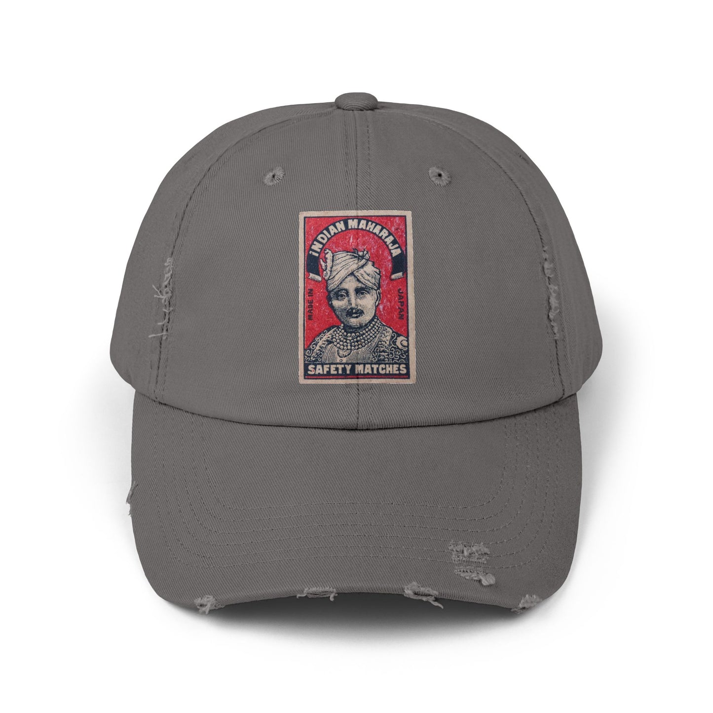 Maharaja in Red Vintage Matchbox Label Distressed Cap