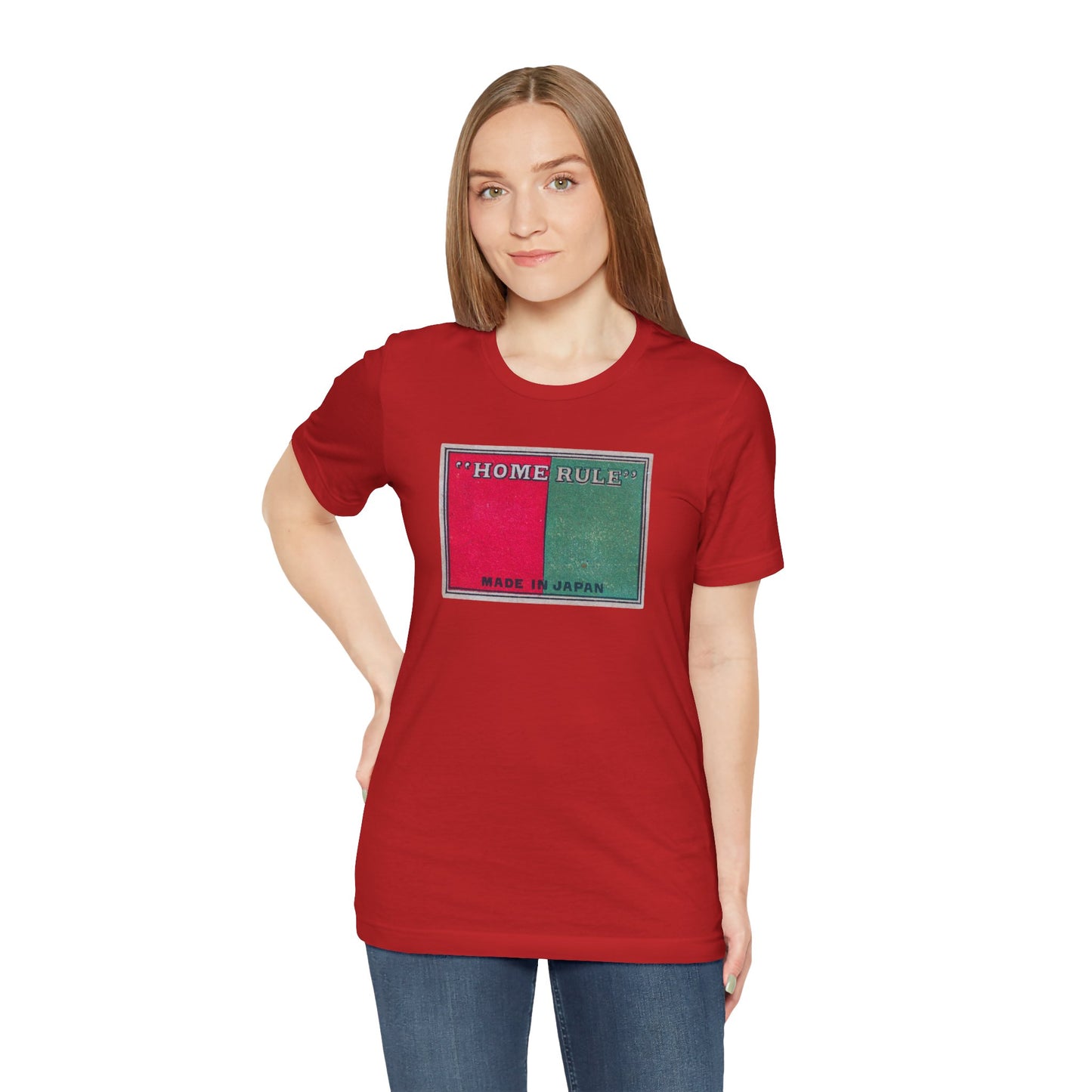 Home Rule Vintage Japanese Matchbox Label Unisex Tee