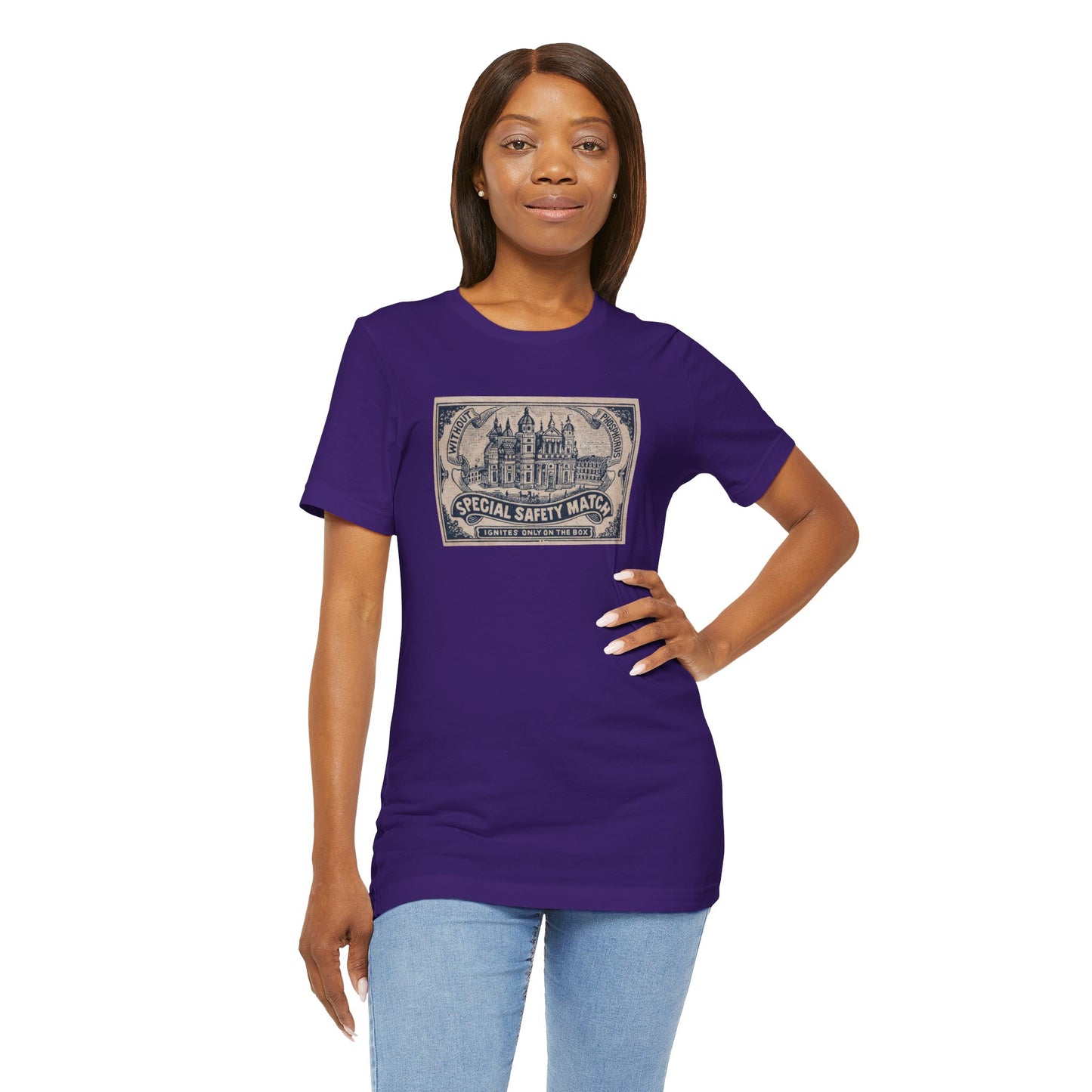 Special Safety Match Vintage Japanese Cathedral Label Unisex Tee
