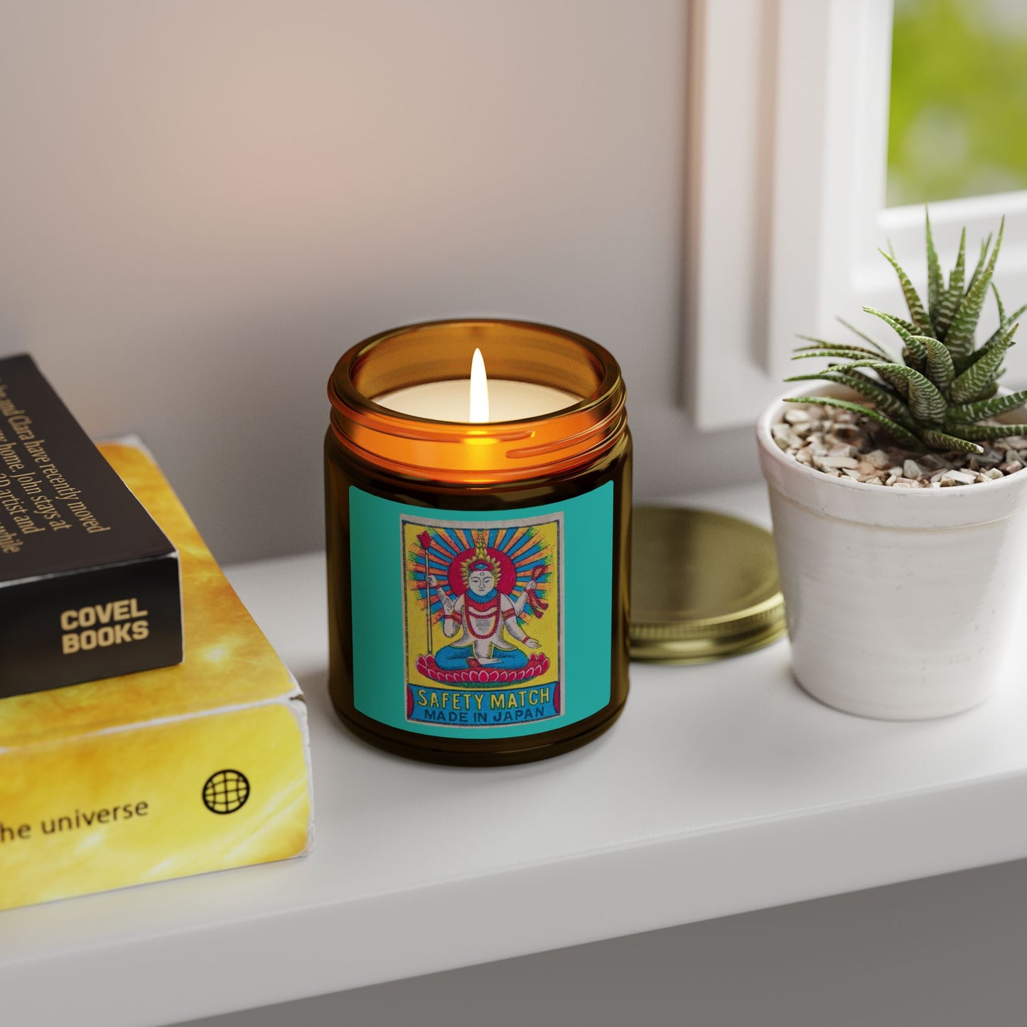 Hindu Deity Safety Match ,Vintage Japanese Matchbox Label Scented Candle | India Export Archive