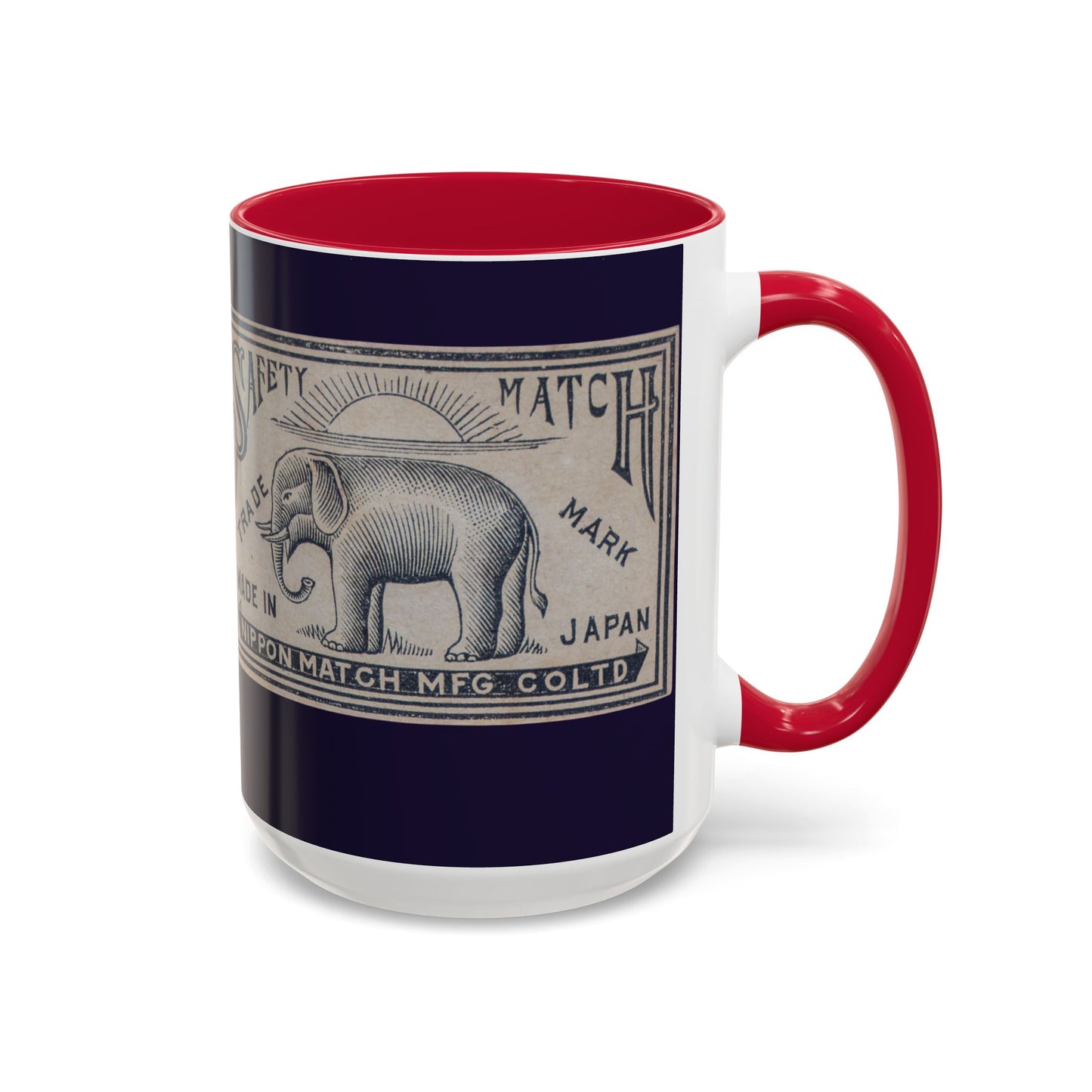 Nippon Match Vintage Elephant Label Mug