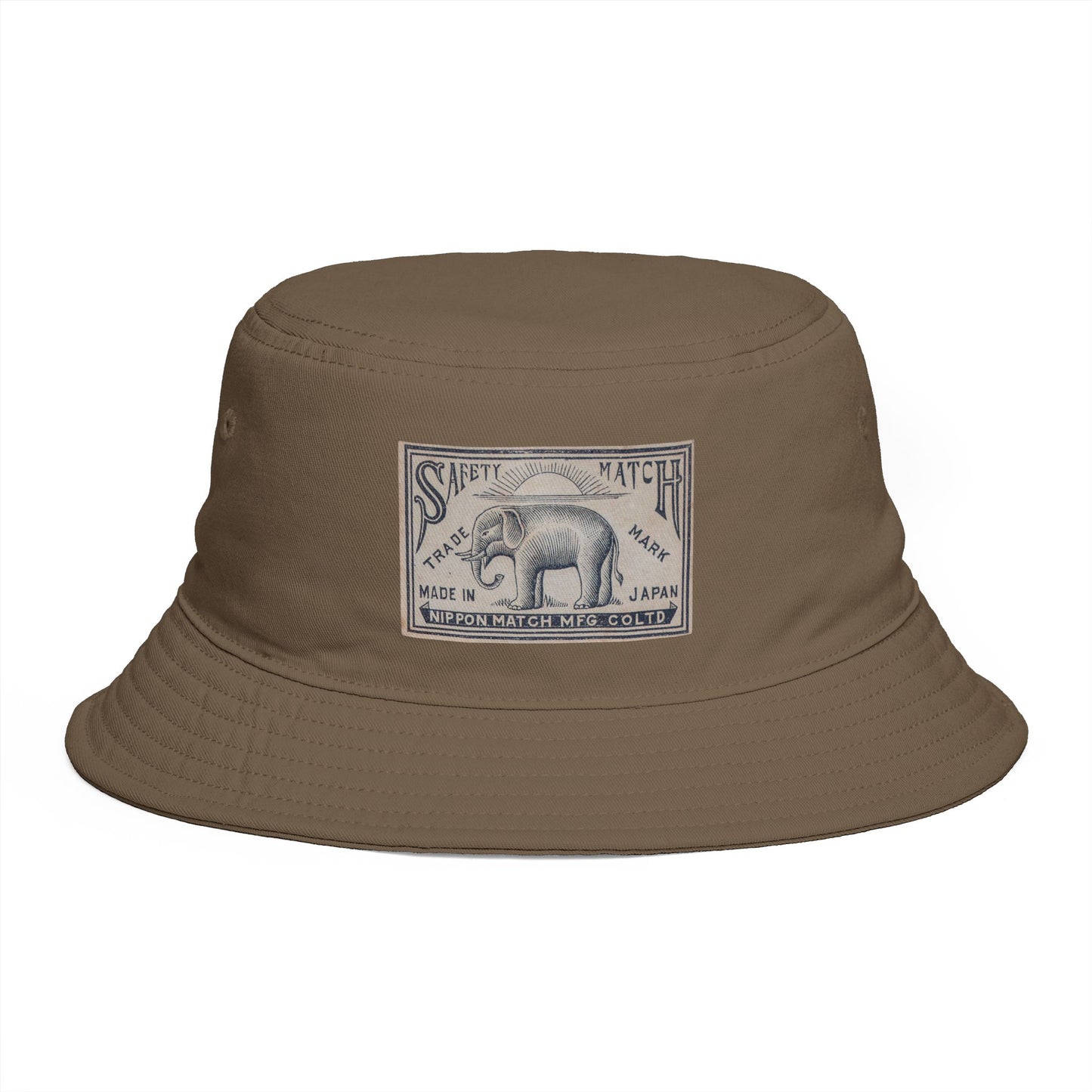 Nippon Match Vintage Elephant Label Bucket Hat
